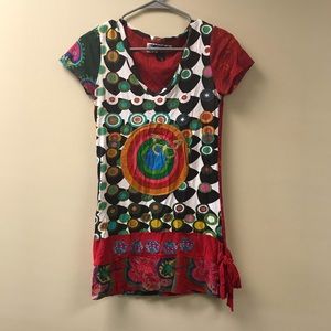 Desigual short sleeve top in size small